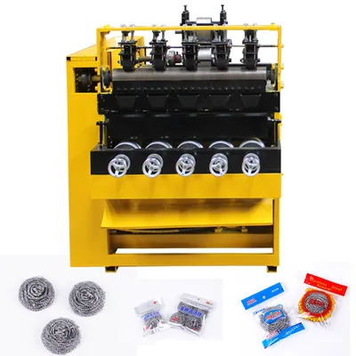 Kitchen Cleaning 410 430 Stainless Steel Scourer Scrubber Making Machine