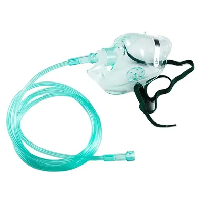 Cheap Medical PVC Material Oxygen Face Mask with Elastic Strap