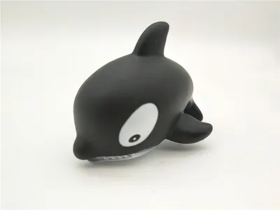 En71 Passed Floating Sea Animal Black Shark Bath Toy for Baby