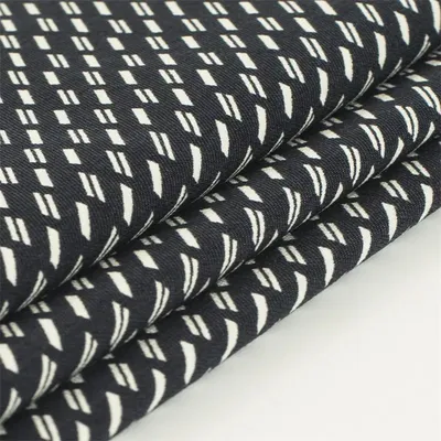 High Elastic Customized Viscose/Nylon Spandex Twill Bengaline Printed Fabric for Pants Leggings and Dresses