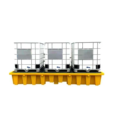 Triple IBC&10 Drums Spill Containment Pallet