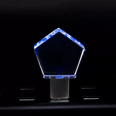 China Factory LED Luminous Logo Pen Drive 16GB Custom USB Flash Drive