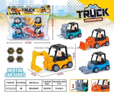 ABS Simulation Engineering Vehicles with Action Truck Toy Cars