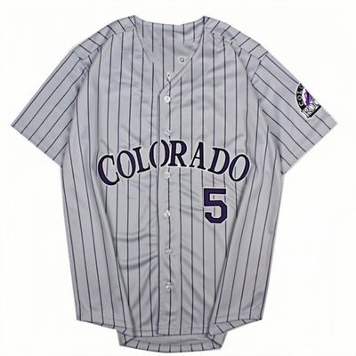 Fashionable Silver Black Athletic Shirt Star Number Detail Training Baseball Wear