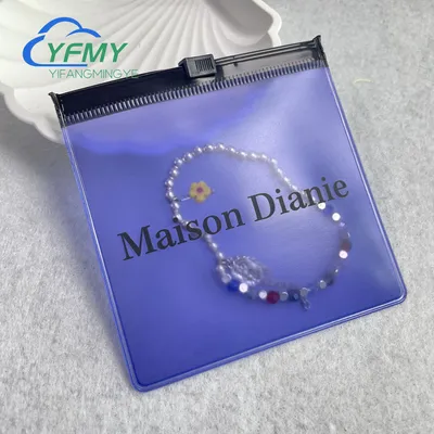 High Quality Custom PVC Small Jewelry Zipper Bag Mini Jewelry Zipper Bag Colorful Zip Lock Bags with Logo