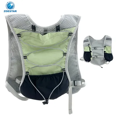 Nylon Mesh Running Hydration Vest with 1.5L Water Bladder Pocket for Hiking Trail Running Cycling Race Marathon for Women Men
