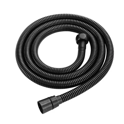 Factory Custom 100cm 120cm 150cm 180cm Braided Shower Tube Bathroom PVC Shower Flexible Hose in Matte Black