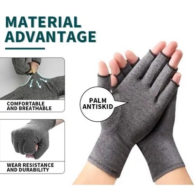Good Resilience Property Thin Invisible Daily Wear Nylon and Elastane Lycra Arthritis Compression Gloves for Daily Leisure Hand Nursing