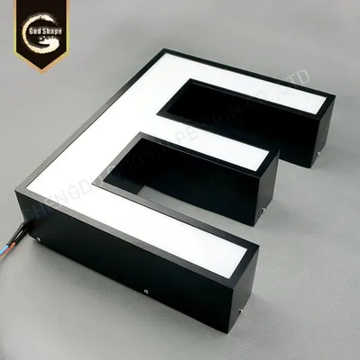 Frontlit Outdoor Acrylic Signboard Channel Letter Logo Signage 3D Built up Letters LED Sign