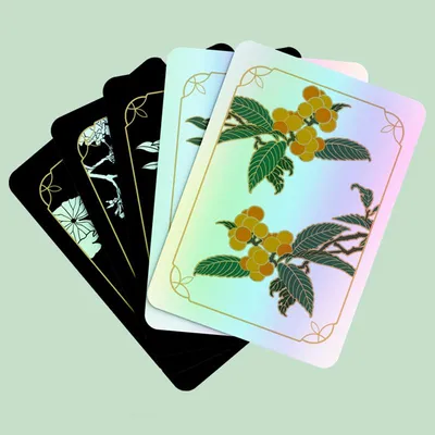 Custom Design 100% Holographic Edges Tarot Cards