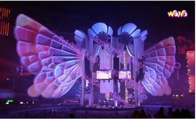 New Design Giant Inflatable Butterfly Wings for Stage Decoration