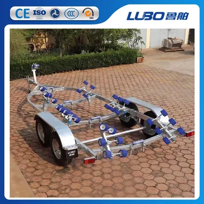 6.76m Rib680r Single Axle Boat Trailer for Rubber Boat Rib Boat Sailboat Trailer Catamaran Trailer Bass Boat Trailer
