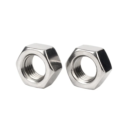 Sample Freely Provided DIN936 SS304 SS316 Durable Thin Hex Head Jam Nut Lock Nut for Anti Loose Assembly