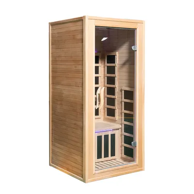 Factory Price Single Person Size Solid Wood Infrared Dry Outdoor Sauna Rooms