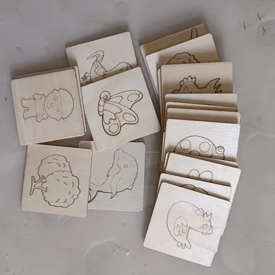 Kids Montessori Wooden Drawing Stencils Kit Drawing Board Toys Coloring Puzzle Arts Crafts Set Educational Toys for Children