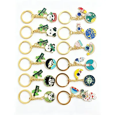 Best-Selling Shockproof Flexible 3D Personalized Metal Key Chain Custom for Wholesale Supply