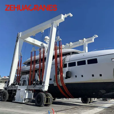 500 Ton Marine Travel Lift High Capacity Yacht Lifting Crane for Shipyard Maintenance