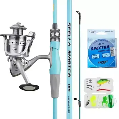 1.8m, 2.1m New Arrival Fiberglass Spinning Fishing Rod Combo Fishing Rods and Reel Combo Full Kit