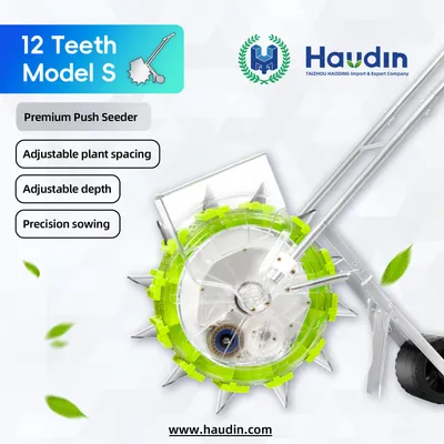 Haudin Efficient Adjustable Lightweight Manual Hand Push Corn Peanut Seeder