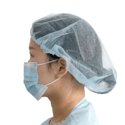 2021 Hot Daily Protceive Hygiene Nonwoven Caps/Professional Manufacturer of Biodegradable Disposable Isolation Non Woven Pleated Caps/Mob Caps
