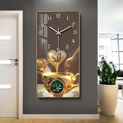 Factory Wholesale Ramadan Muslim Wall Decor Art Painting Clock Wall Painting