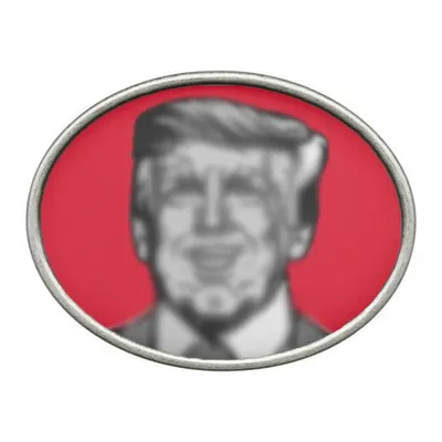 Manufacturer Personalized 2024 New Design Metal Vintage Style Oval Blank Belt Buckle Donald Custom Belt Buckle
