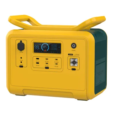 Solar Power Generators Adapter Solar Panel Car Charger Type-C Solar Portable Power Station 1200W for Family Use