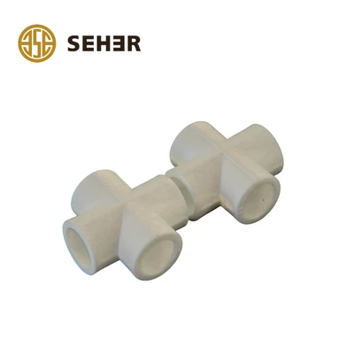 Reliable PPR Cross and Fittings with Import Material for DN32