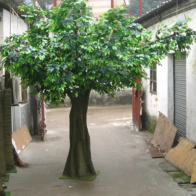 Outdoor Artificial Evergreen Tree Fake Big Green Artificial Oak Tree