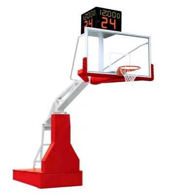 Fiba Standard Manual Hydraulic Folding Basketball Hoop Stand
