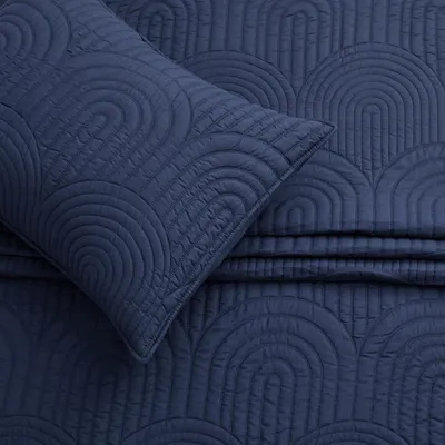 Factory Quilt Solid Bedspread Wholesale Ultra Soft All Season Coverlet Blue Queen