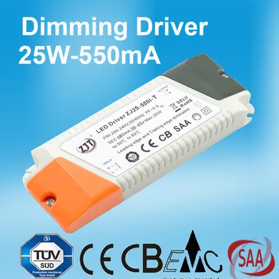 25W 550mA Dimmable LED Power Supply with Ce CB SAA