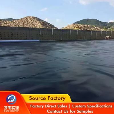 ODM HDPE Geomembrane Pond Liner Anti Seepage Membrane Landfill Environmental Agriculture Mining