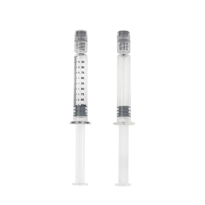 2.25ml 2 Ml Luer Lock Borosilicate Glass Prefilled Syringe for Oil Distillate