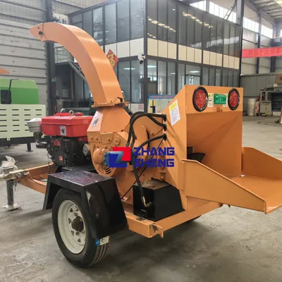 Industrial 6 Inch 35HP Hydraulic Diesel Engine Electric Wood Chipper