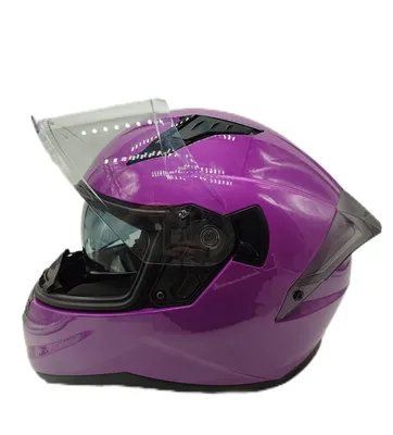 Motorcycle Double Lens Full Face Helmets with Spoiler