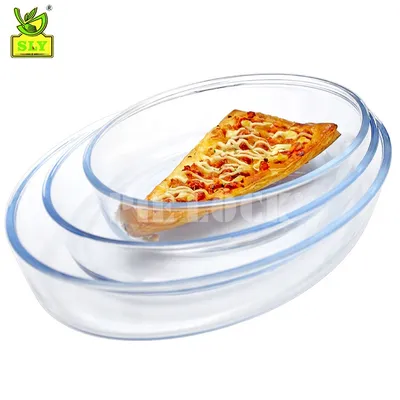 Borosilicate Glass Oven Roasting Glass Pan Pyrex Glass Baking Dish