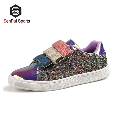 New Branded Shinny Sneakers Popular Lady Fashion Footwear