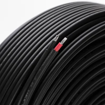 Waterproof Tinned Copper Solar PV Cable Wire 62930 IEC131 2*6mm2 Double Parallel