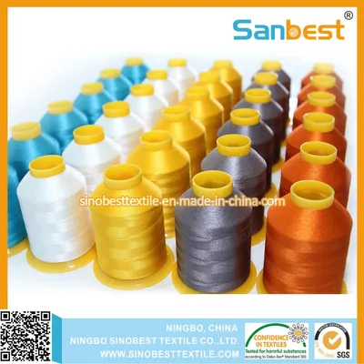 100% Trilobal Polyester Embroidery Thread with High Quality