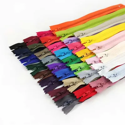 Factory Direct Garment Sewing Accessories Zip Bag Trousers Colorful Closed End Nylon Zippers