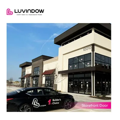 20 Year Transferable Warranty Modern Metal Doors and Glass Storefront Door