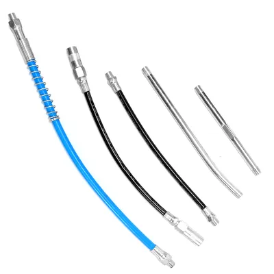 Grease Gun Pipe Lubrication Tool High Pressure Flexible Rubber Oil Grease Gun Hose with Connector