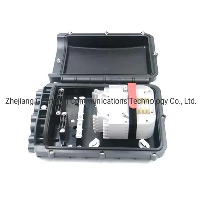 Horizontal Optical Fiber Wall Mount ABS PC 60 Core FTTH Optical Fiber Closure