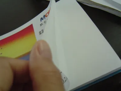 White Glossy PVC Sticker