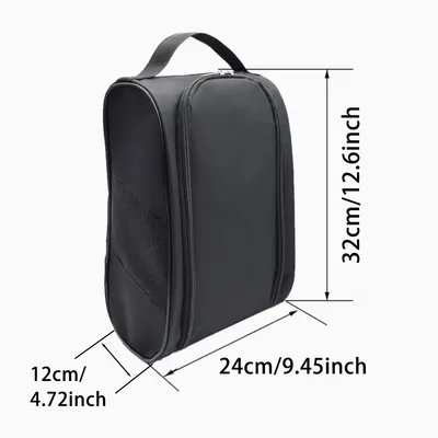 Portable Breathable Lightweight Golf Shoe Bag Oxford Cloth Shoe Carrier Bags Golf Dustproof Football Tennis Shoe Bag