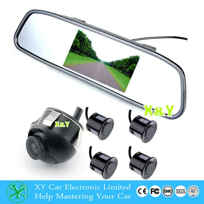 Rearview Mirror Monitor and Mini Camera with Parking Sensor