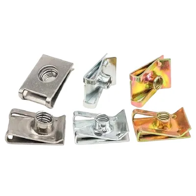 U Clip Nut Self Locking U Spring Nut for Automotive Cabinet Hardware Connection
