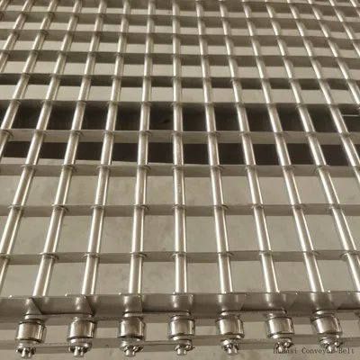 Stainless Steel Wire Eye Link Chain Conveyor Belt for Freezing Drying Machine