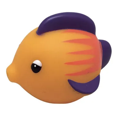 Mini Pocket Orange Little Fish Baby Water Squirter Bath Toy